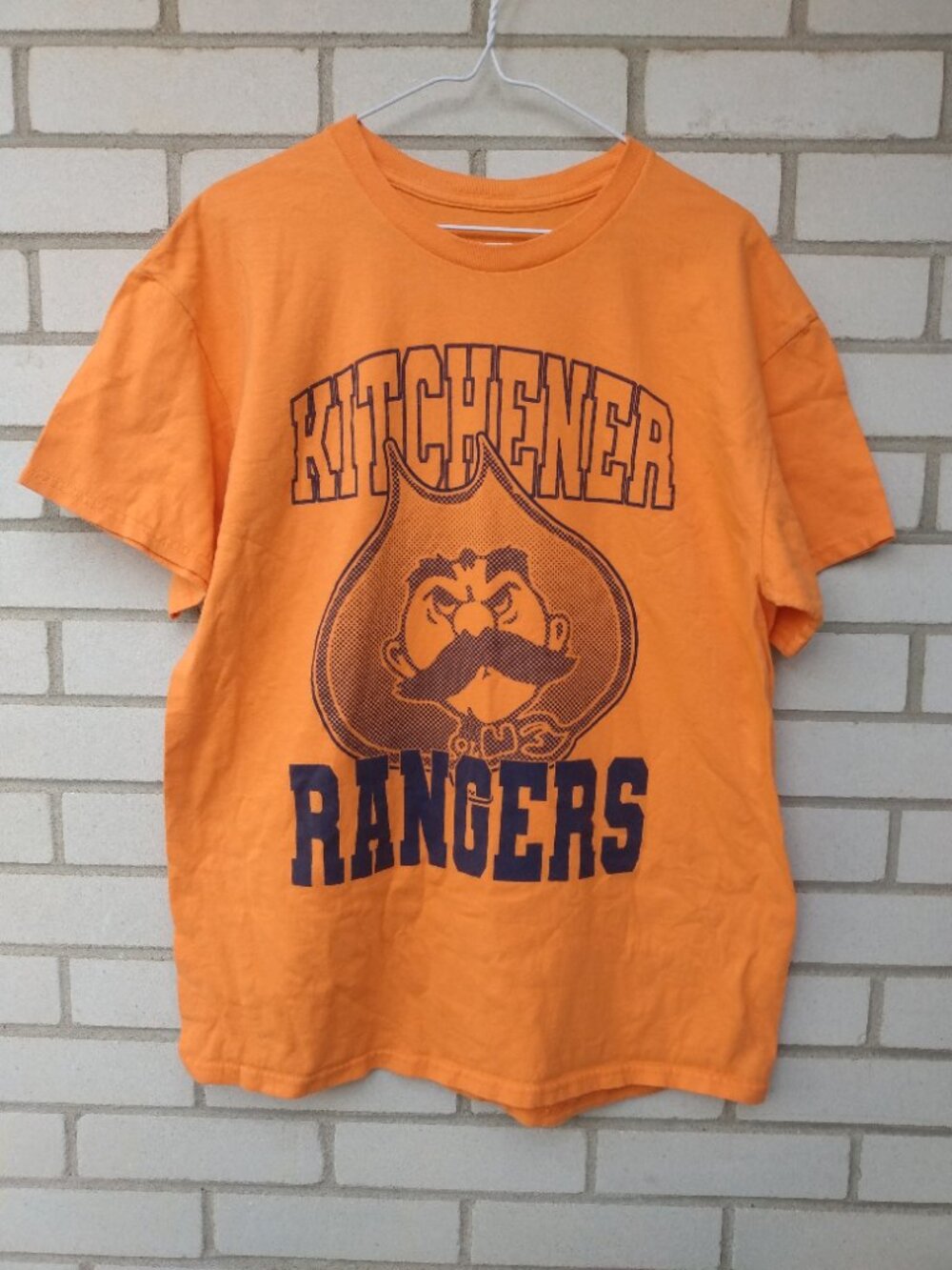 Kitchener Rangers Hockey TEX T-Shirt Size Large Orange